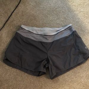 Lululemon gray running shorts
